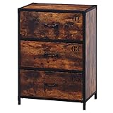 不二貿易(Fujiboeki) チェスト ブラウン 3段 クルト 98848