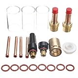 21 PC TIG 溶接 45 V 27 ガスレンズ＃ 13 パイレックスカップキット Tig WP -17/18/26 1/8 インチ用