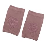 Perfk ベビー　膝パッド　膝当て　怪我防止　伸縮性　抗スリップ　クロール　　レッグウォーマー　全5色 - ピンク