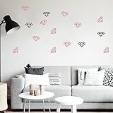 Efivs Arts Diamond Wall Stickers Wall Decor 72pcs [並行輸入品]