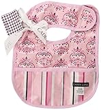 Caden Lane Luxe Collection Pinstripe Coated Bib, Girl by Caden Lane