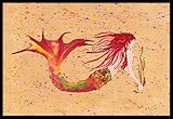Caroline's Treasures 8339-MAT Mermaid Indoor or Outdoor Doormat, 18' x 27', Multicolor [並行輸入品]