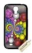 Samsung S4 ケース,Samsung 9500 ケースVUTTOO カラフルなドイルスパイラル Samsung S4 専用ケース (ブラック)[並行輸入品]
