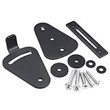 ステンレス スチールスライド式 納屋のドア 木製ドアロック ブラック