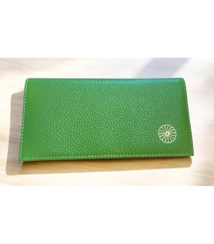 Amazon.co.jp: 皇居 長財布 菊の御紋 本革 白ホワイト J