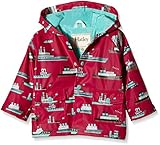 Hatley ハットレイ 男の子 ボート柄、レインコート 75cm ~ 80cm 、12-18M(74-79cm) マルチカラー 表地 ポリウレタン100%、別地 ポリエステル100%、裏地 ポリエス