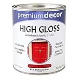True Value Company PDL96-QT PD Fies Red WB Enamel, 1 quart by True Value