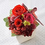 花由 プリザーブドフラワー パレット cherryred レッド