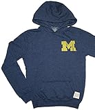 Michigan Wolverines NCAAレディースヘザーブルーロゴパーカースウェットシャツ