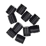 Hongma アルミ製 ポテンショメータ ノブ キャップ コントロール ノブ ボリューム 音量 調節 スイッチ 10pcs 15x17mm