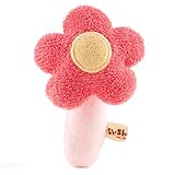 FUN fun (ファンファン） ニギニギ がらがら ステック 花 日本製 9cm ピンク