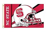 NCAA North Carolina State Wolfpack 3-by-5足グロメットと旗 – ヘルメットデザイン