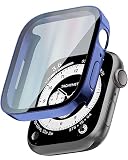 TEIQ アップルウォッチ カバー ケース 40mm 硬度10H 日本製旭硝子 生活-防水 【シリーズ SE3 SE2 SE 6 5 4 対応】 40ミリ (シャイニーシルバー)