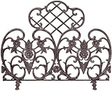 Uniflame、s-5812、シングルパネルブロンズ仕上げCast Aluminum画面