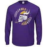 Minnesota Vikingsファン。パープルとゴールドtill I ' m Dead and Cold長袖Tシャツ( S - 5 X ) 3L パープル