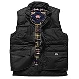 (ディッキーズ) Dickies メンズ プロフェッショナル コンバット 撥水 作業用フルジップボディーウォーマー 作業服ジレ ワークベスト 作業着ノースリーブジャケット スリーブレスコート 防寒チョ