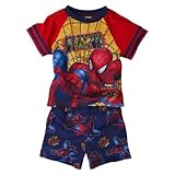 スパイダーマン幼児用男の子Have No Fear Spidey is here 2pcショーツパジャマサイズ2t