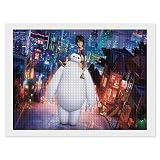 ダイヤモンドアート ベイマックス ダイアモンドビーズ 絵画キット5Dダイアモンドカラーストーン 貼り付け DIYダイヤモンド絵画 手作り ダイヤモンドアート ダイヤモンド塗装キット タイプビーズアート ペインティング横型 ラウンド ハンドメイド芸術品装飾 DIY手芸キット