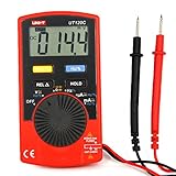 UNI-T デジタルマルチメータ 電子テスター 電圧・電流・周波数・抵抗・導通測定テスター (UT120C)