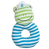 Organic Farm Buddies Skippy The Frog Teether Rattle、100 %オーガニックコットン