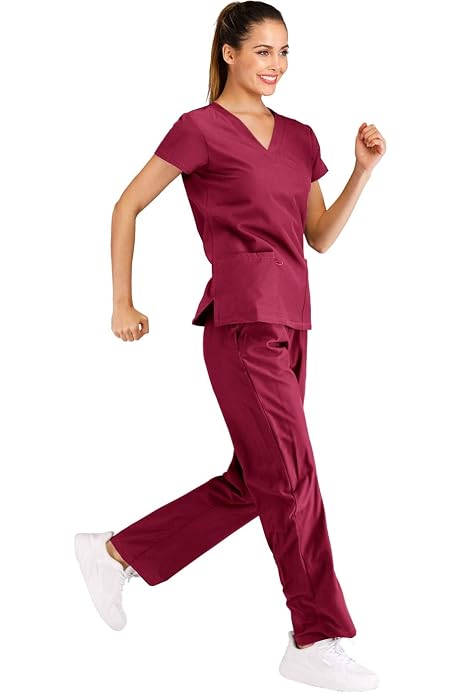 Pocket Stretch Jogger Scrub Set 