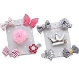 BIANHUAN ベビー 赤ちゃん ヘアピン ヘアクリップ 10点 セットヘアアクセサリー コサージュ 髪飾り 髪留め 女の子 出産祝い 内祝い ギフト かわいい 可愛い キュート プレゼント (B)