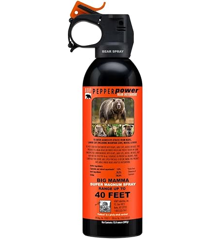 クマよけスプレー / EPA 認定、米国森林レンジャー認定のハイキング用強力クマよけペッパースプレー (225g) Amazon | 熊撃退用スプレー TW-1000 400ml ペッパースーパー