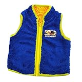 アンパンマン ベビー シャギー リバーシブル ベスト 男の子,男児,バンダイ（ブルー90cm）