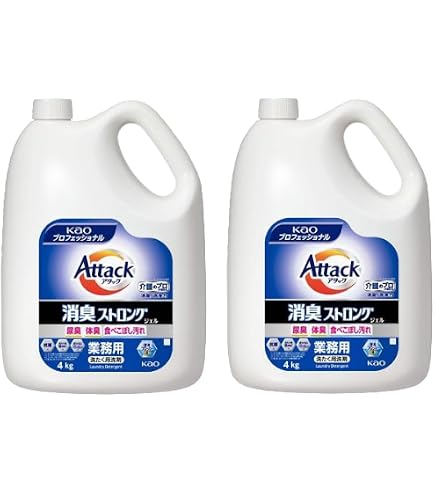 Amazon | 【ケース販売】アタック 消臭ストロングジェル 業務用 4kg×4
