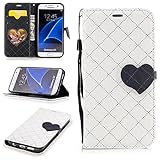 Aireratze(TM) Samsung Galaxy S7 ケース　PU　手帳型　携帯電話用 [USBケーブルは無料です]　カバー カード収納ポケット付き　マグネット式　ストラップ付き　スマートフ