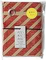 山陽製紙 レジャー シート ピクニック ラグ 用品 120×60cm 撥水 日本製 北欧 crep 星見るラグ STRIPE レッド Sサイズ