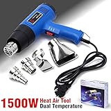 1500 W 400-800 」 ƒ デュアル温度熱空気銃のパワーツールを使用してノズル 4