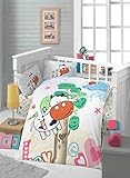 lamodahome 5 pcs Baby Cow LoveクリエイティブFlying Tree Stars Sky Cloud Funny幼児用コットン寝具コットン布団セット、トルコ100 %コット