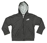 NFLキッズ/子供用FLC Full Zip Upフード付きスウェットシャツパーカー、さまざまなチーム ブラック