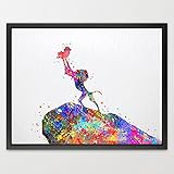 Dignovel Studios 11X14 The Lion King Rafiki and Simba Watercolor illustration Art Print New Baby Gif