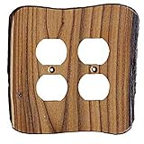 Sierra Lifestyles Rustic Switch Plate, 2 Duplex Finished, Russian Olive by Sierra Lifestyles