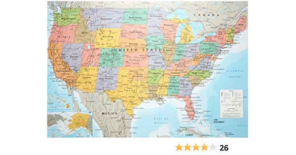 Amazon Co Jp ポスター アメリカ 地図 Gn 0757