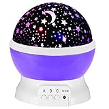 Nasus Starry Nightライトランプ、Romantic 3モードカラフルなLED Moon Sky Dreamerデスク回転コスモスStarlightプロジェクタNightlightギフト