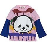 GARACH(ギャラッチ) 天竺デカパンダレイヤード長袖Tシャツ 90cm/ピンク NO.AH-511402