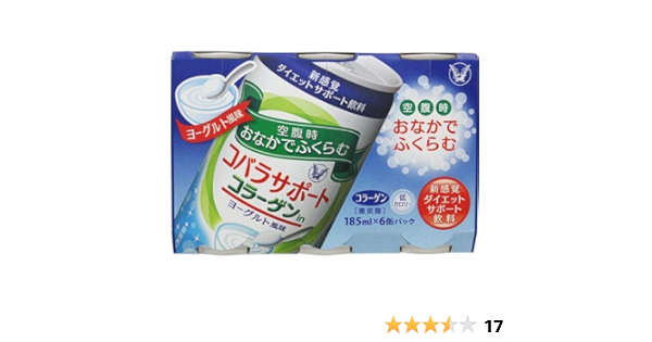 Amazon 大正製薬 コバラサポート コラーゲンｉｎ ヨーグルト風味 185ml 6缶 大正製薬 ダイエット