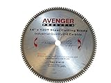 Avenger AV-14120 Steel Cutting Saw Blade, 14-inch by 120 tooth,1-inch arbor, C-6, TCG [並行輸入品]