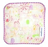 アニマルガーゼ パイルミニハンカチ　ピンク