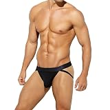 [Casey Kevin] ジョックストラップ メンズ セクシー 下着 ケツ割れ ケツワレ ストレッチ スポーツ3D立体構造 サポーター 透け感 ナイロン素材 軽量 吸汗速乾 快適 おしゃれ かっこいい プレゼント ジム CK2102 ブラック S