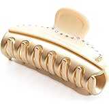 [アレクサンドル ドゥ パリ] ALEXANDRE DE PARIS ヘアクリップ バレッタ ヘアアクセ スワロフスキー ミディアム 7.5cm 髪留め クリップ ICCM-15571-03 (IVOIRE/OR(I1))