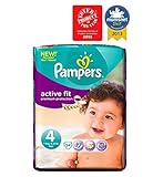 パンパースアクティブフィットおむつサイズ4キャリーパック - 24おむつ (Pampers) (x6) - Pampers Active Fit Nappies Size 4 Carry Pack -