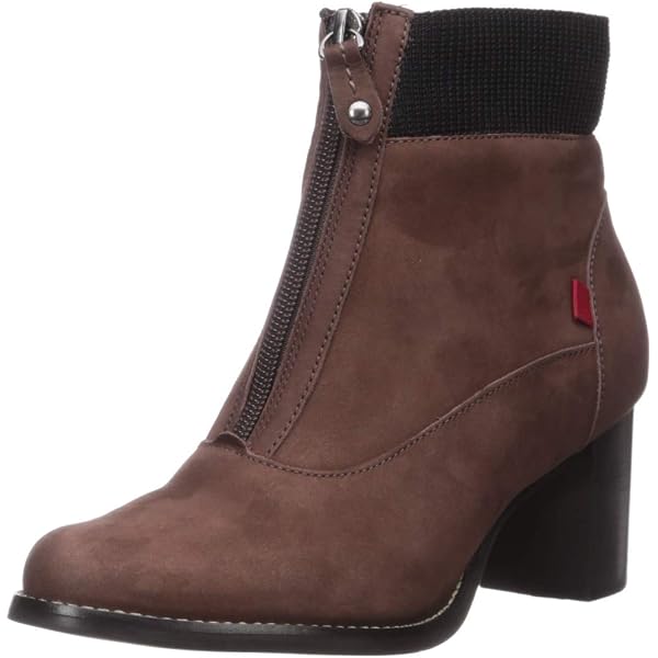 Marc Joseph New York Women’s Genuine Leather Bootie - Side Zipper & Buckle, Chukka Style, Comfort Heel