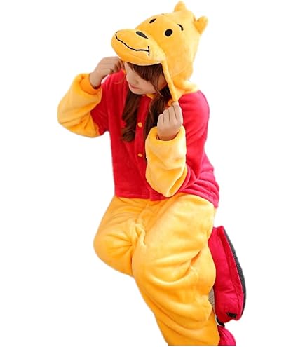 Amazon.co.jp: サザック フリース着ぐるみ プーさん 子供用