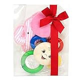 出産祝い ベビーギフト granpapa（グランパパ） 木のラトルニコニコとアニマルラトルのギフトセット (ピンクぞう)
