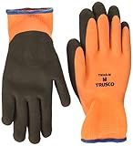 TRUSCO 防寒手袋 オ​レ​ン​ジ​/​グ​レ​ー M 天然ゴム TWAGM