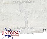 JINTORA ステッカー/カーステッカー - He takes a big back - 彼は大きなバックを取る - 89x116mm - JDM/Die cut - 車/ウィンドウ/ラップトップ/